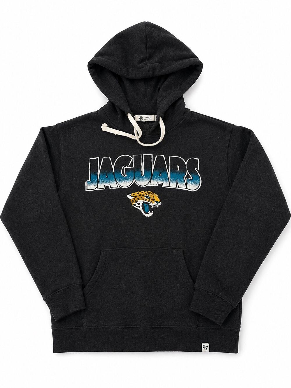 ‘47 Brand Jacksonville Jaguars Women’s Small Hoodie Charcoal Gray NFL Pullover